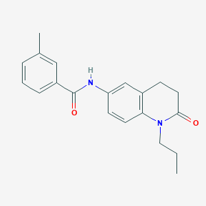 molecular formula C20H22N2O2 B2966476 3-methyl-N-(2-oxo-1-propyl-1,2,3,4-tetrahydroquinolin-6-yl)benzamide CAS No. 954660-35-6