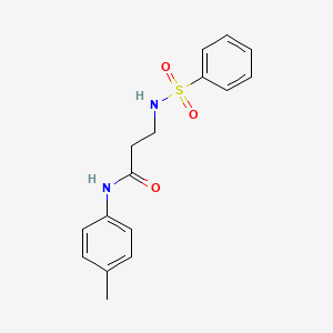 3-(benzenesulfonamido)-N-(4-methylphenyl)propanamide