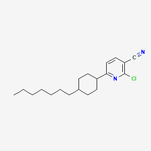 2-Chloro-6-(4-heptylcyclohexyl)pyridine-3-carbonitrile