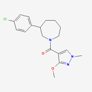 (3-(4-chlorophenyl)azepan-1-yl)(3-methoxy-1-methyl-1H-pyrazol-4-yl)methanone