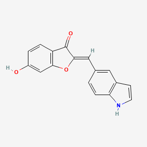 (2Z)-6-hydroxy-2-(1H-indol-5-ylmethylidene)-1-benzofuran-3(2H)-one
