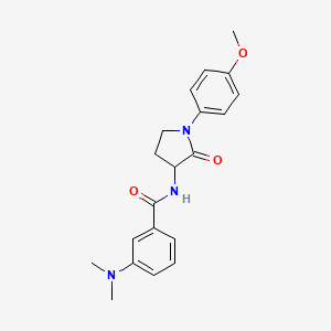 3-(dimethylamino)-N-[1-(4-methoxyphenyl)-2-oxotetrahydro-1H-pyrrol-3-yl]benzamide