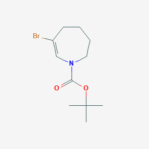 molecular formula C11H18BrNO2 B2966563 tert-butyl 6-bromo-2,3,4,5-tetrahydro-1H-azepine-1-carboxylate CAS No. 2126159-83-7