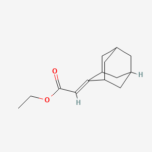 molecular formula C14H20O2 B2966575 ethyl 2-(adamantan-2-ylidene)acetate CAS No. 25220-06-8