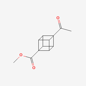 molecular formula C12H12O3 B2966589 Methyl 4-acetylcubane-1-carboxylate CAS No. 246854-75-1