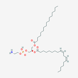 molecular formula C39H74NO8P B029666 1-hexadecanoyl-2-(9Z,12Z-octadecadienoyl)-sn-glycero-3-phosphoethanolamine CAS No. 26662-95-3