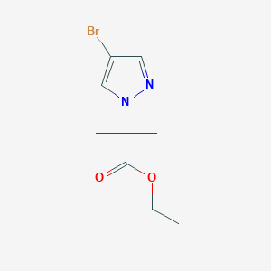 molecular formula C9H13BrN2O2 B2966608 Ethyl 2-(4-bromo-1H-pyrazol-1-yl)-2-methylpropanoate CAS No. 1040377-17-0