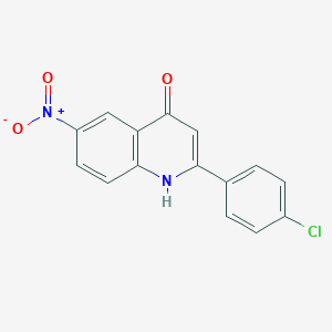 molecular formula C15H9ClN2O3 B2966664 2-(4-Chlorophenyl)-6-nitroquinolin-4-ol CAS No. 1029791-10-3