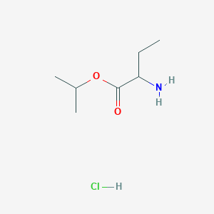 molecular formula C7H16ClNO2 B2966784 propan-2-yl 2-aminobutanoate hydrochloride CAS No. 2470440-29-8