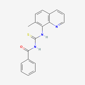 N-benzoyl-N'-(7-methyl-8-quinolinyl)thiourea