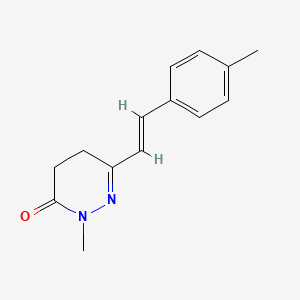 2-methyl-6-(4-methylstyryl)-4,5-dihydro-3(2H)-pyridazinone