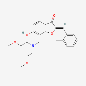 (Z)-7-((bis(2-methoxyethyl)amino)methyl)-6-hydroxy-2-(2-methylbenzylidene)benzofuran-3(2H)-one