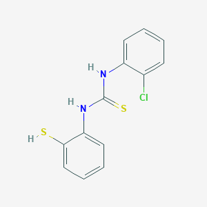 molecular formula C13H11ClN2S2 B2967005 N-(2-chlorophenyl)-N'-(2-mercaptophenyl)thiourea CAS No. 281212-50-8