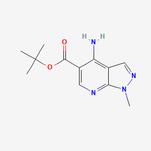 Tert-butyl 4-amino-1-methylpyrazolo[3,4-b]pyridine-5-carboxylate