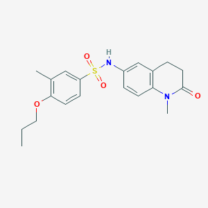 3-methyl-N-(1-methyl-2-oxo-1,2,3,4-tetrahydroquinolin-6-yl)-4-propoxybenzenesulfonamide