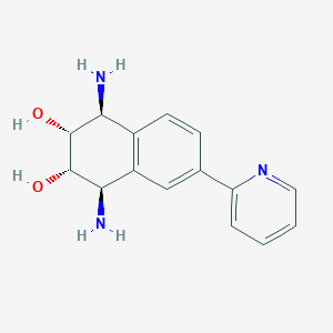 (1R,2S,3R,4S)-1,4-diamino-6-(pyridin-2-yl)-1,2,3,4-tetrahydronaphthalene-2,3-diol (racemic)