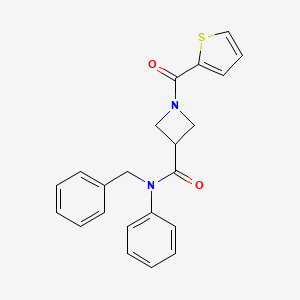N-benzyl-N-phenyl-1-(thiophene-2-carbonyl)azetidine-3-carboxamide