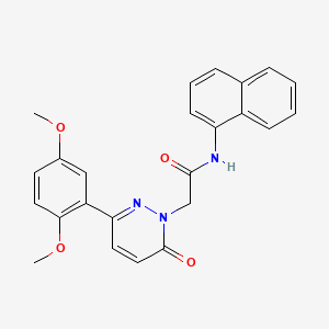 2-[3-(2,5-dimethoxyphenyl)-6-oxopyridazin-1-yl]-N-naphthalen-1-ylacetamide