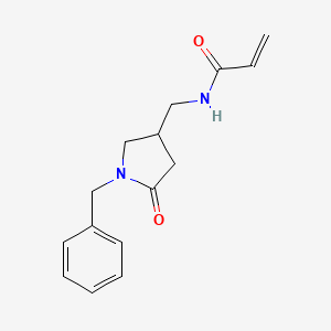 N-[(1-Benzyl-5-oxopyrrolidin-3-yl)methyl]prop-2-enamide