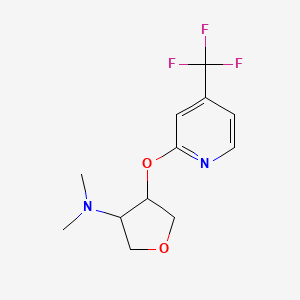 N,N-dimethyl-4-{[4-(trifluoromethyl)pyridin-2-yl]oxy}oxolan-3-amine