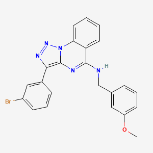 3-(3-bromophenyl)-N-[(3-methoxyphenyl)methyl]triazolo[1,5-a]quinazolin-5-amine
