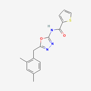 N-(5-(2,4-dimethylbenzyl)-1,3,4-oxadiazol-2-yl)thiophene-2-carboxamide