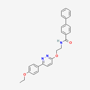 N-(2-{[6-(4-ethoxyphenyl)pyridazin-3-yl]oxy}ethyl)biphenyl-4-carboxamide