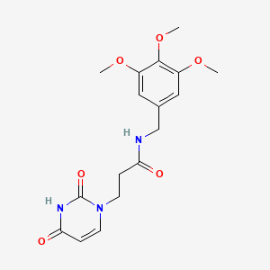 3-(2,4-dioxo-3,4-dihydropyrimidin-1(2H)-yl)-N-(3,4,5-trimethoxybenzyl)propanamide
