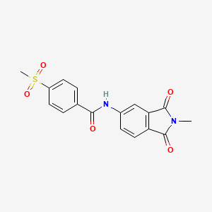 N-(2-methyl-1,3-dioxoisoindol-5-yl)-4-methylsulfonylbenzamide