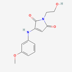 1-(2-hydroxyethyl)-3-((3-methoxyphenyl)amino)-1H-pyrrole-2,5-dione