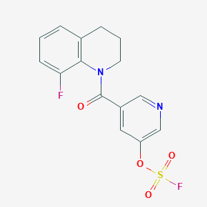 8-Fluoro-1-(5-fluorosulfonyloxypyridine-3-carbonyl)-3,4-dihydro-2H-quinoline