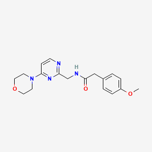 2-(4-methoxyphenyl)-N-((4-morpholinopyrimidin-2-yl)methyl)acetamide