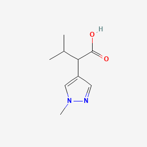 3-methyl-2-(1-methyl-1H-pyrazol-4-yl)butanoic acid
