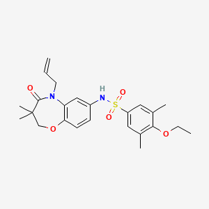 N-(5-allyl-3,3-dimethyl-4-oxo-2,3,4,5-tetrahydrobenzo[b][1,4]oxazepin-7-yl)-4-ethoxy-3,5-dimethylbenzenesulfonamide