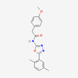 N-(5-(2,5-dimethylphenyl)-1,3,4-oxadiazol-2-yl)-2-(4-methoxyphenyl)acetamide