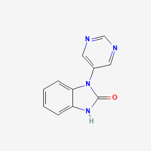 3-pyrimidin-5-yl-1H-benzimidazol-2-one