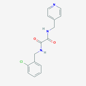 molecular formula C15H14ClN3O2 B2967095 N1-(2-chlorobenzyl)-N2-(pyridin-4-ylmethyl)oxalamide CAS No. 498532-49-3
