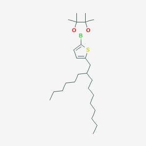 molecular formula C26H47BO2S B2967114 2-[5-(2-Hexyldecyl)-2-thienyl]-4,4,5,5-tetramethyl-1,3,2-dioxaborolane CAS No. 1810044-61-1