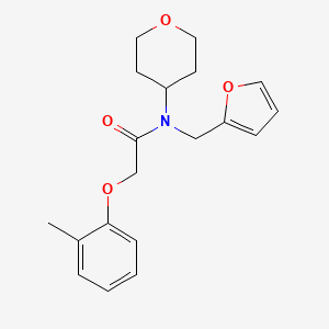 N-(furan-2-ylmethyl)-N-(tetrahydro-2H-pyran-4-yl)-2-(o-tolyloxy)acetamide