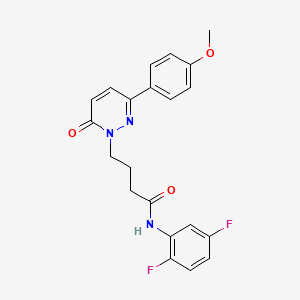 molecular formula C21H19F2N3O3 B2967124 N-(2,5-difluorophenyl)-4-(3-(4-methoxyphenyl)-6-oxopyridazin-1(6H)-yl)butanamide CAS No. 946321-86-4