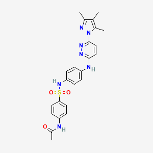 N-(4-(N-(4-((6-(3,4,5-trimethyl-1H-pyrazol-1-yl)pyridazin-3-yl)amino)phenyl)sulfamoyl)phenyl)acetamide