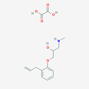 molecular formula C15H21NO6 B2967150 1-(2-Allylphenoxy)-3-(methylamino)propan-2-ol oxalate CAS No. 1216646-03-5