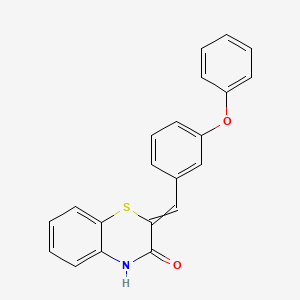 2-[(3-phenoxyphenyl)methylidene]-4H-1,4-benzothiazin-3-one