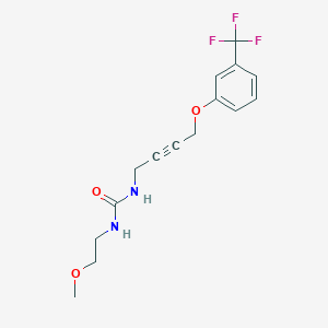 1-(2-Methoxyethyl)-3-(4-(3-(trifluoromethyl)phenoxy)but-2-yn-1-yl)urea