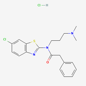 N-(6-chlorobenzo[d]thiazol-2-yl)-N-(3-(dimethylamino)propyl)-2-phenylacetamide hydrochloride