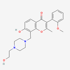 7-Hydroxy-8-[[4-(2-hydroxyethyl)-1-piperazinyl]methyl]-3-(2-methoxyphenyl)-2-methyl-1-benzopyran-4-one
