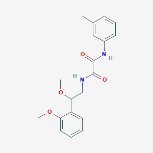 molecular formula C19H22N2O4 B2967195 N1-(2-甲氧基-2-(2-甲氧基苯基)乙基)-N2-(间甲苯基)草酰胺 CAS No. 1788558-66-6