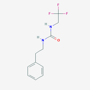 molecular formula C11H13F3N2O B2967199 1-(2-Phenylethyl)-3-(2,2,2-trifluoroethyl)urea CAS No. 897579-12-3