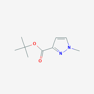 molecular formula C9H14N2O2 B2967205 Tert-butyl 1-methylpyrazole-3-carboxylate CAS No. 1701883-72-8