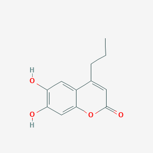 molecular formula C12H12O4 B2967208 6,7-dihydroxy-4-propyl-2H-chromen-2-one CAS No. 15941-64-7